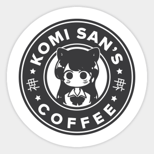 Komi_san coffee Sticker